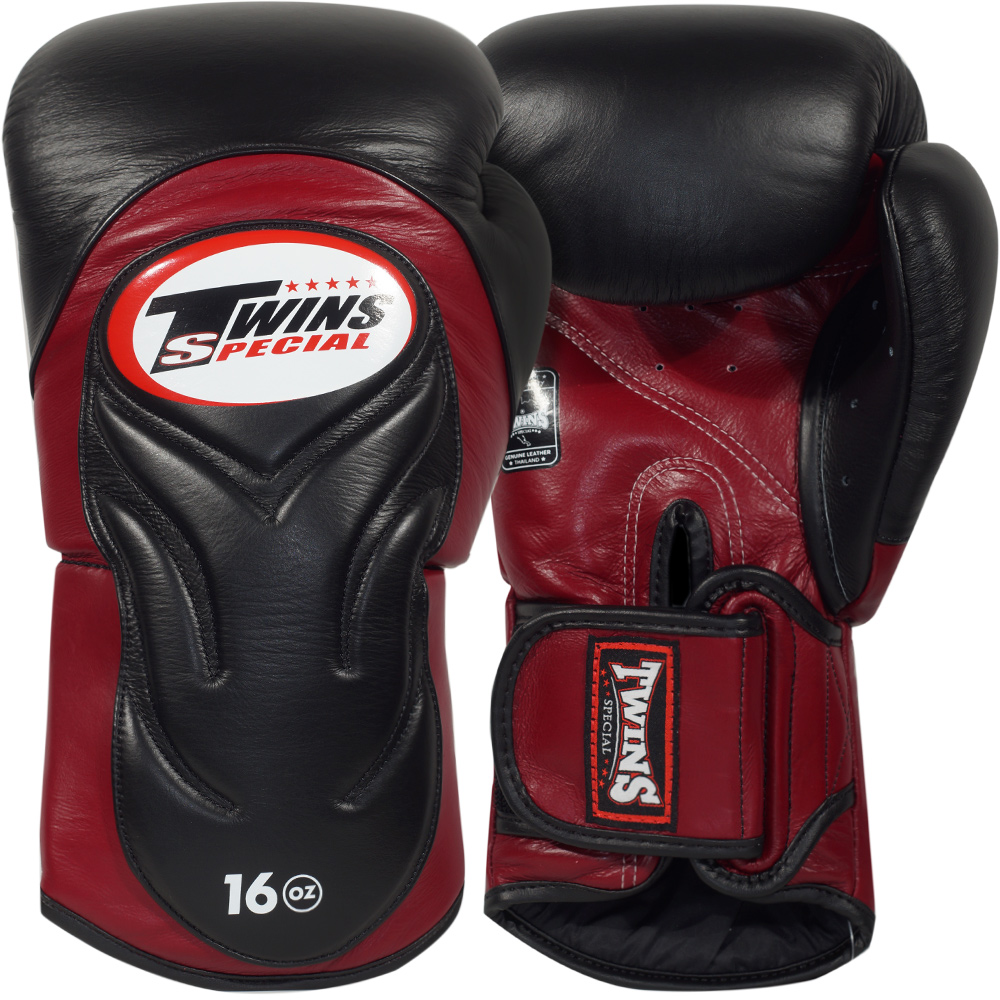 Боксерские Перчатки Twins Special BGVL6 Черные с Красным 