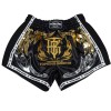 Top King TKRMS-006 Шорты Тайский Бокс Ретро Retro Черные