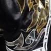 Top King TKRMS-006 Шорты Тайский Бокс Ретро Retro Черные