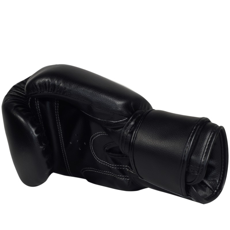 Боксерские перчатки бренд  "Muay Thai"  Black Микрофибра