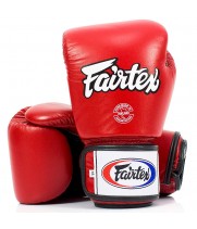 Fairtex BGV1-BR "Breathable" Боксерские Перчатки c Сеткой Красные 