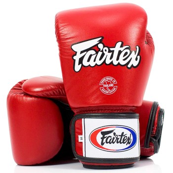Fairtex BGV1-BR "Breathable" Боксерские Перчатки c Сеткой Красные 