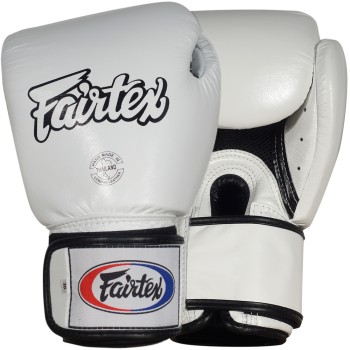 Fairtex BGV1-BR "Breathable" Боксерские Перчатки c Сеткой Белые 