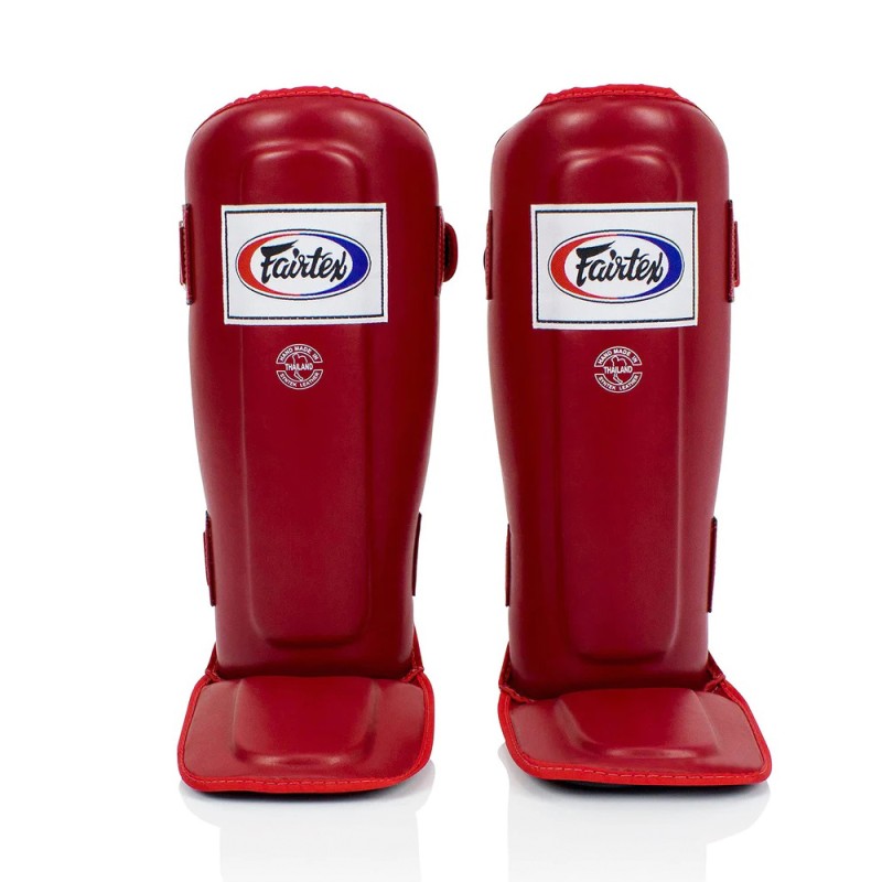 Fairtex SP3 Защита Голени "In-Step Double Padded" Красный