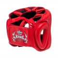 Top King TKHGPT (CC) Боксерский Шлем Бампер Тайский Бокс "Head Guard Pro Training" Красный