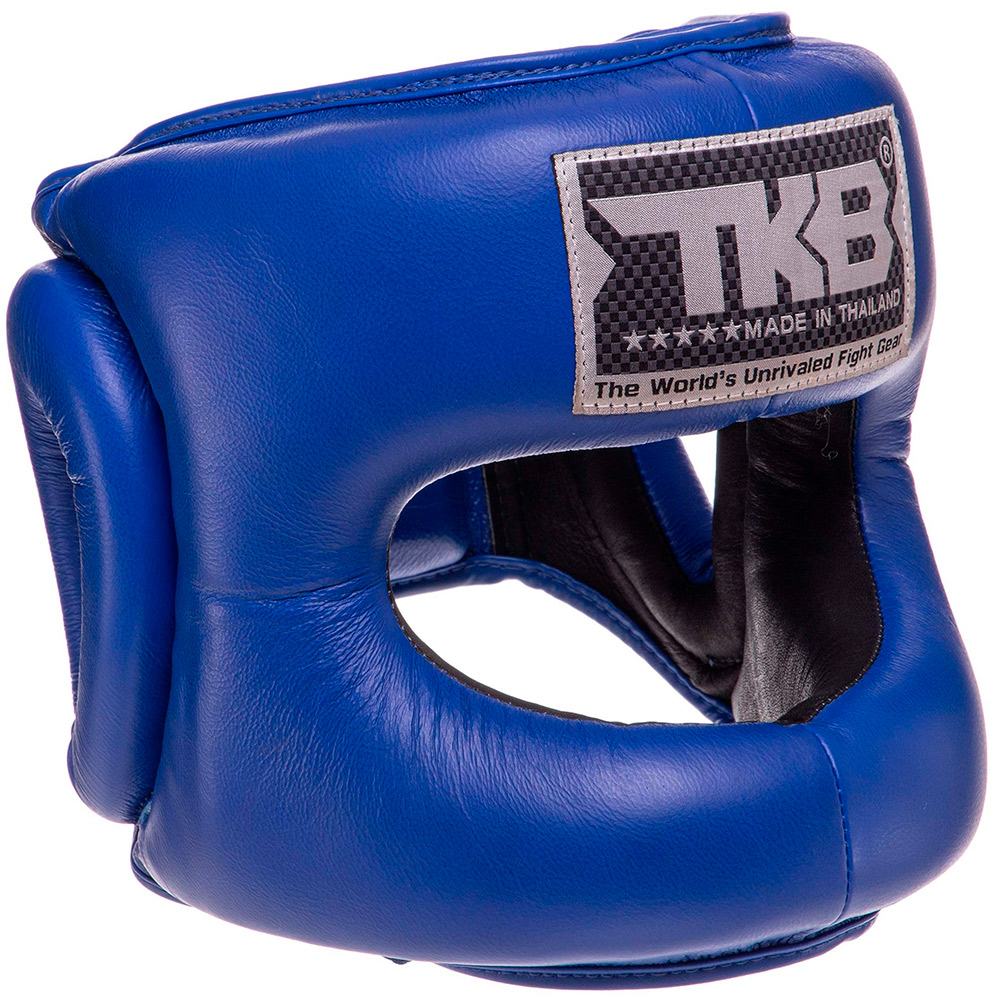 Top King TKHGPT (CC) Боксерский Шлем Бампер Тайский Бокс "Head Guard Pro Training" Синий