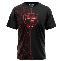 Fairtex TST174 Футболка Тайский Бокс "LamborghinI" Надпись Красная