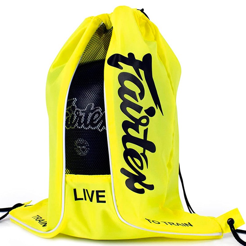 Fairtex BAG6 Рюкзак Тренировочный Тайский Бокс "Sach Bag" Желтый