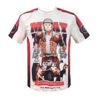 TUFF Футболка Тайский Бокс Тренировочная "Training Motivation Train Hard Fight Easy