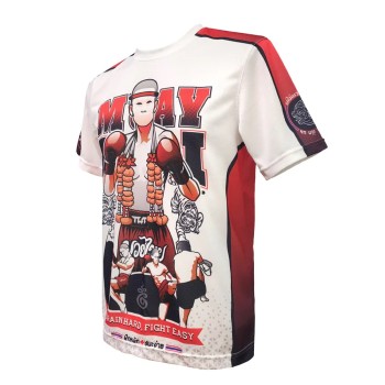TUFF Футболка Тайский Бокс Тренировочная "Training Motivation Train Hard Fight Easy
