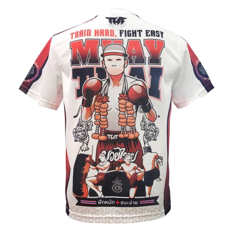 TUFF Футболка Тайский Бокс Тренировочная "Training Motivation Train Hard Fight Easy