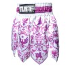  ШОРТЫ TUFF GLADIATOR WHITE-PURPLE ТАЙСКИЙ БОКС