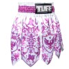  ШОРТЫ TUFF GLADIATOR WHITE-PURPLE ТАЙСКИЙ БОКС