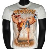 Футболка Тайский Бокс Хлопок "Classic Muay Thai Sparing-2" Белая