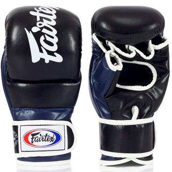 Fairtex FGV18 ММА Перчатки Спарринговые Черные с Синим