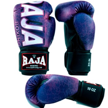 Raja Boxing Боксерские Перчатки Тайский Бокс "Fancy Wording" Синий