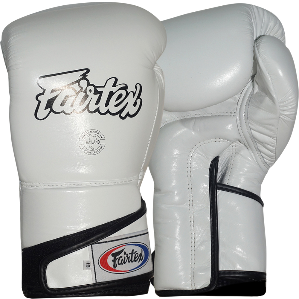 Fairtex BGV6 Боксерские Перчатки Тайский Бокс "Stylish Angular Sparring" Белые