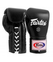 Fairtex BGL6 Боксерские Перчатки Шнурки Тайский Бокс Шнурки Черные