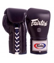Fairtex BGL6 Боксерские Перчатки Шнурки Тайский Бокс Шнурки Синие