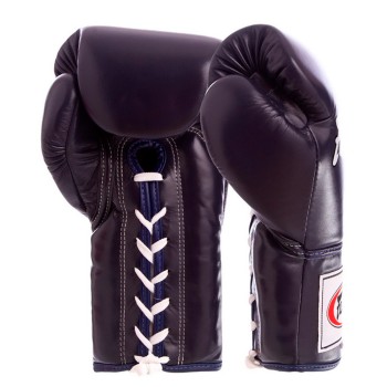 Fairtex BGL6 Боксерские Перчатки Шнурки Тайский Бокс Шнурки Синие