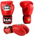 Raja Boxing Боксерские Перчатки Тайский Бокс "Single Color" Красные
