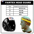 Fairtex HG6 Боксерский Шлем Тайский Бокс Закрытая Макушка "Competition" Черный