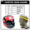 Fairtex HG13 Боксерский Шлем Тайский Бокс "Diagonal Vision Sparring" Черно-Красный