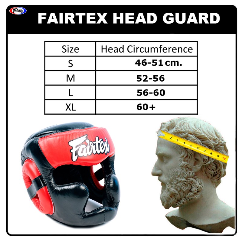 Fairtex HG13 Боксерский Шлем Тайский Бокс "Diagonal Vision Sparring" Черно-Красный