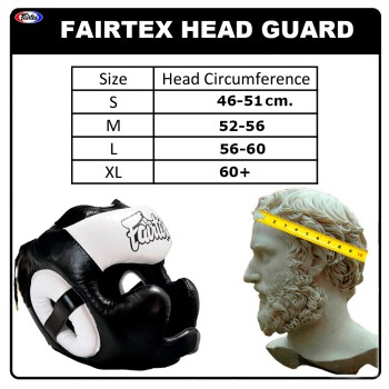 Fairtex HG13 Боксерский Шлем Тайский Бокс "Diagonal Vision Sparring" Черно-Белый
