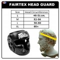 Fairtex HG13 Боксерский Шлем Тайский Бокс "Diagonal Vision Sparring" Черно-Синий