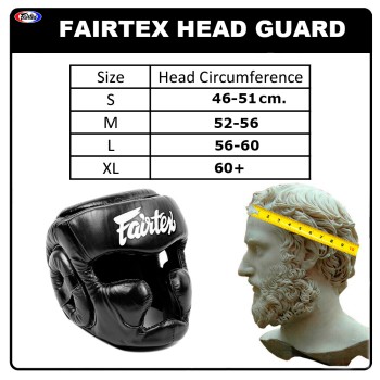 Fairtex HG13 Боксерский Шлем Тайский Бокс "Diagonal Vision Sparring" Черно-Синий размер M