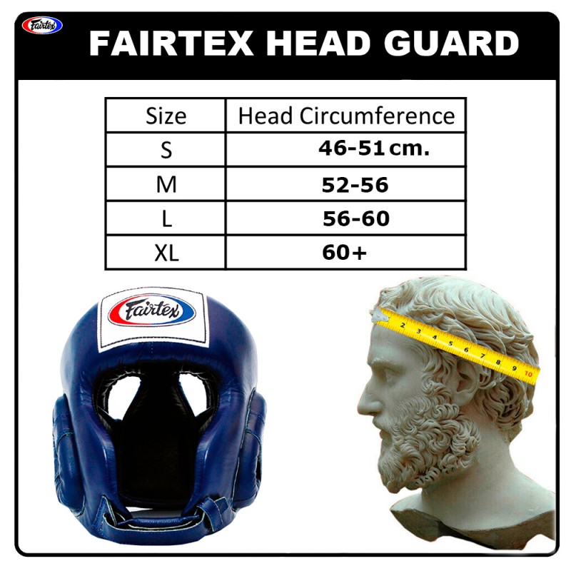 Fairtex HG3 Боксерский Шлем Тайский Бокс "Full Coverage Style" Красный