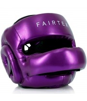 Fairtex HG17 Боксерский Шлем Тайский Бокс "Full Face Pro Sparring" Пурпурный