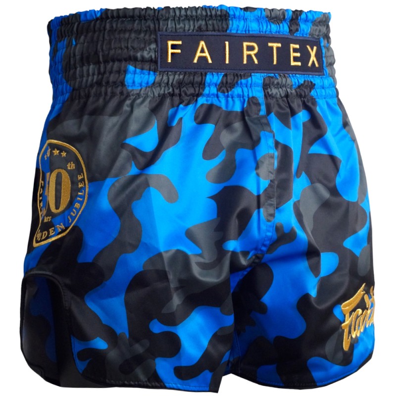 Fairtex Боксерские Перчатки BGV-Premium "Golden Jubilee" + Шорты Fairtex bs1917 "Golden Jubilee Solid" + Рюкзак. Юбилейный Сет от Fairtex