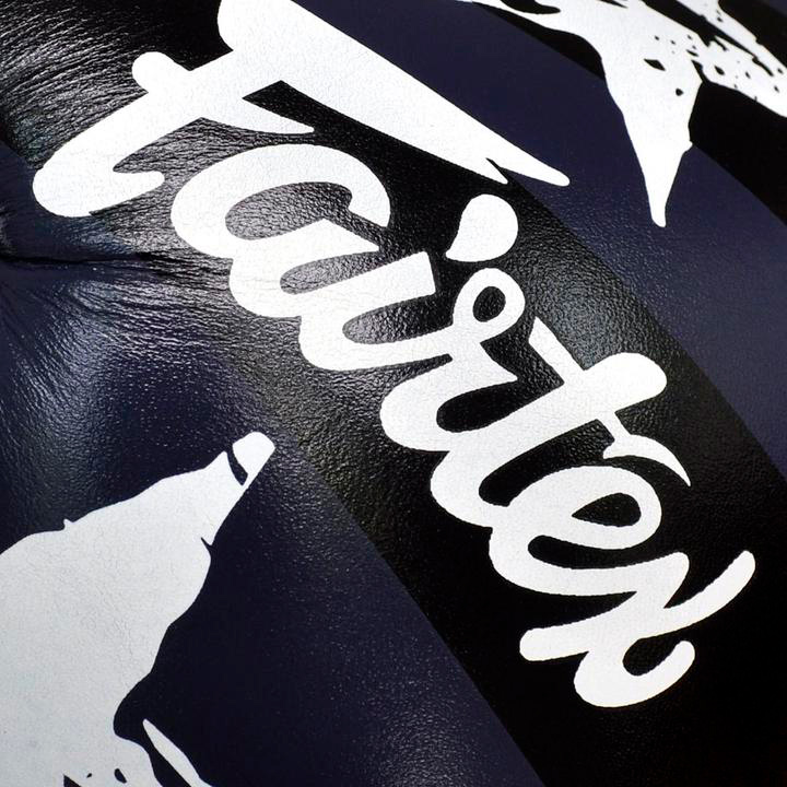 Fairtex BGV1 Боксерские Перчатки Тайский Бокс "Nation Print" Синие