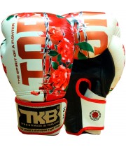Top King TKBGRS Боксерские Перчатки Тайский Бокс "Rose" Белый