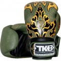 Top King TKBGKN-01 Боксерские Перчатки Тайский Бокс "Kanok" Зеленая Олива