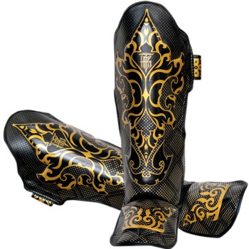 Top King TKSGKN-01 Защита Голени Тайский Бокс "Kanok" Черная	