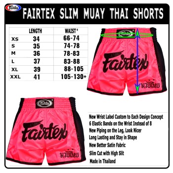 Fairtex BS1714 Шорты Тайский Бокс "Slim" Shocking Pink