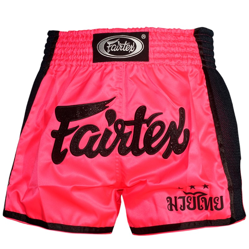 Fairtex BS1714 Шорты Тайский Бокс "Slim" Shocking Pink