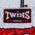Twins Special T34 Шорты Тайский Бокс Бело-Красные