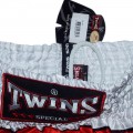 Twins Special T34 Шорты Тайский Бокс Бело-Красные