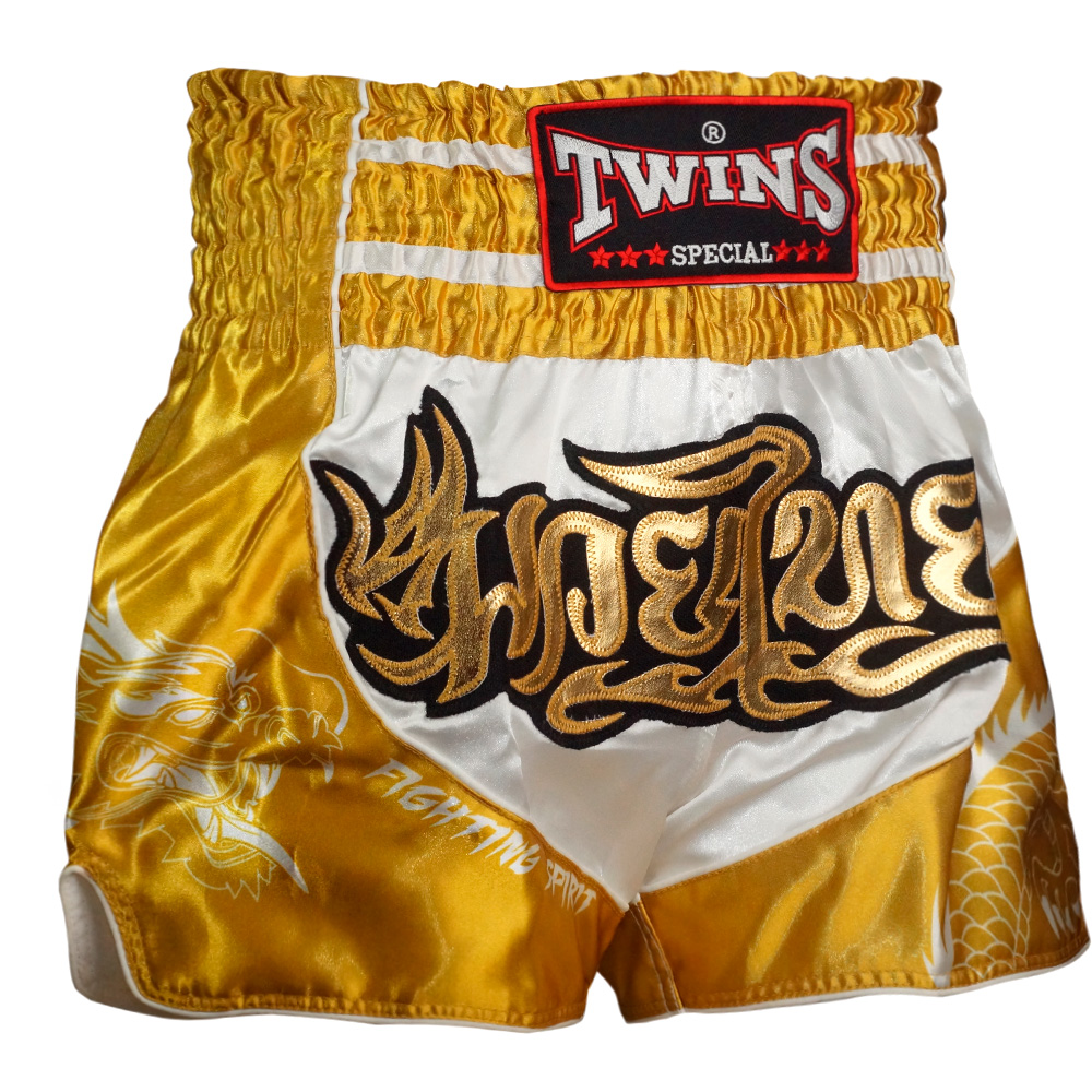 Шорты для тайского бокса Twins Special Dragon Gold