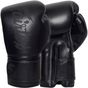 Fairtex BGV14 Боксерские Перчатки Тайский Бокс Двойной Черный 