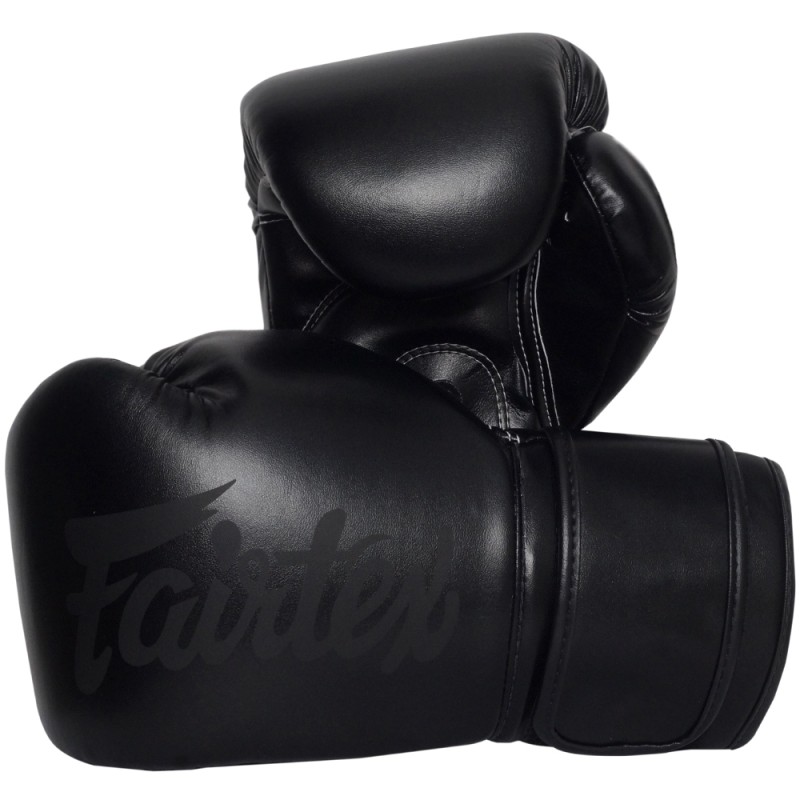 Fairtex BGV14 Боксерские Перчатки Тайский Бокс Двойной Черный 