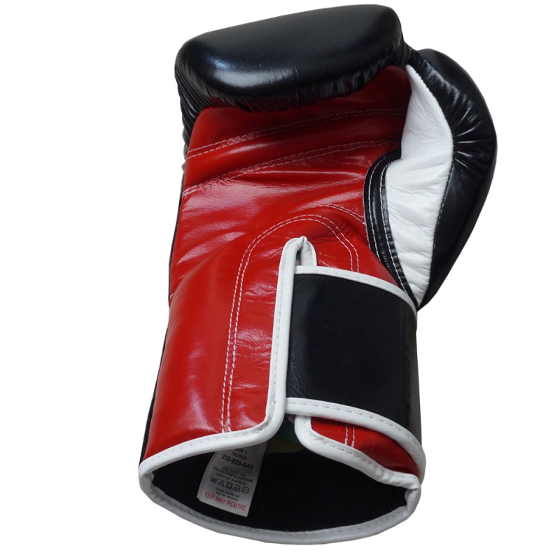 Fairtex BGV5 Боксерские Перчатки Тайский Бокс "Super Sparring" Черно-Красно-Белые
