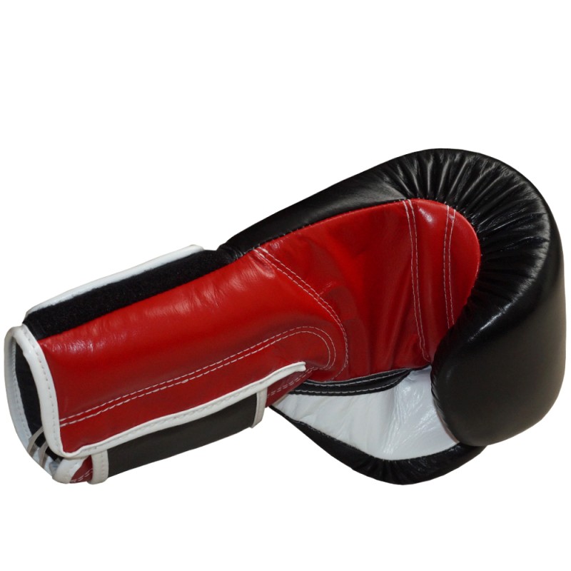 Fairtex BGV5 Боксерские Перчатки Тайский Бокс "Super Sparring" Черно-Красно-Белые