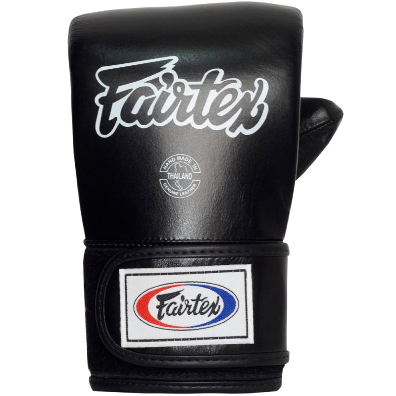 Fairtex TGT7 Снарядные Перчатки Закрытый Большой Палец Черные