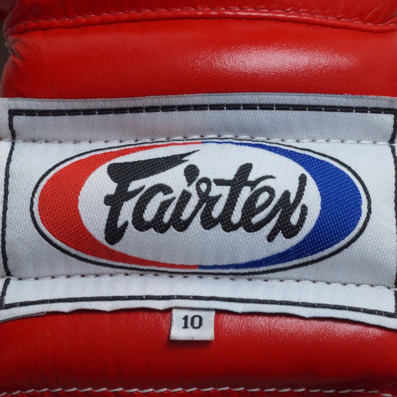 Fairtex BGL7 Pro Боксерские Перчатки Шнурки Мексиканский Стиль Красные