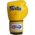 Fairtex BGV5 Боксерские Перчатки Тайский Бокс "Super Sparring" Желтые